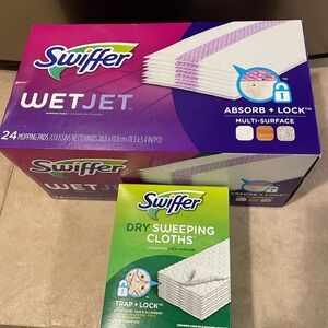 Swiffer WetJet and Dry Sweeping Cloths Set - Purple and Green